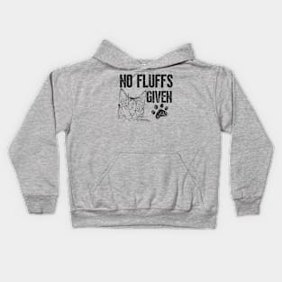 No Fluffs Given Cat Kids Hoodie